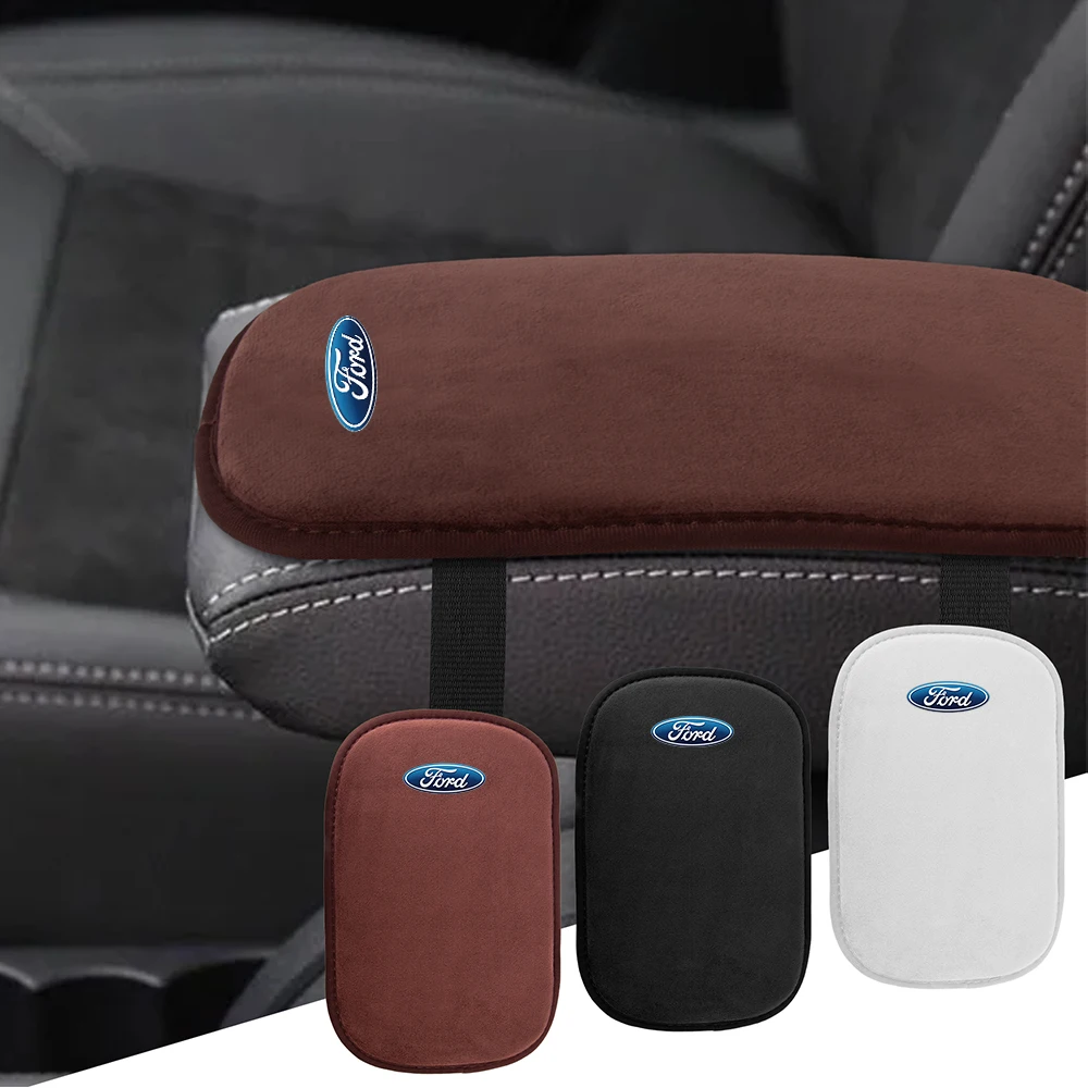 Suede Car Armrest Protection Cushion Mat