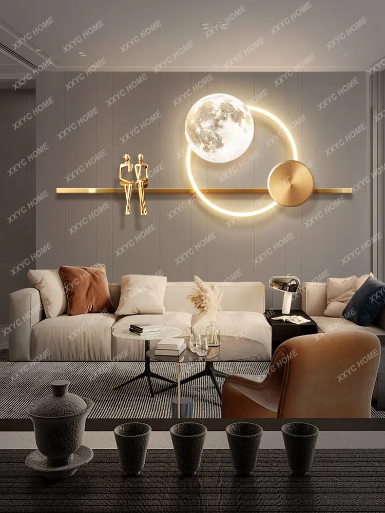 

High-Grade Bedroom Led Light Decorative Painting Bedside Atmosphere Mural Light Luxury Living Room Three-Dimensional Real