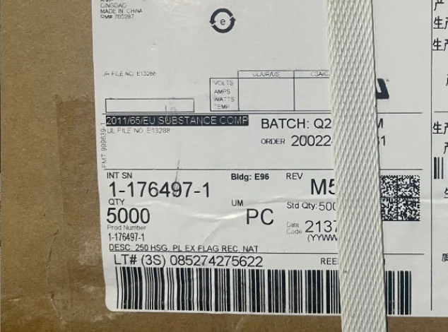 

Соединители 1-176497-1, корпуса, клеммы, ОБЖИМНАЯ головка гнезда, новые и оригинальные детали