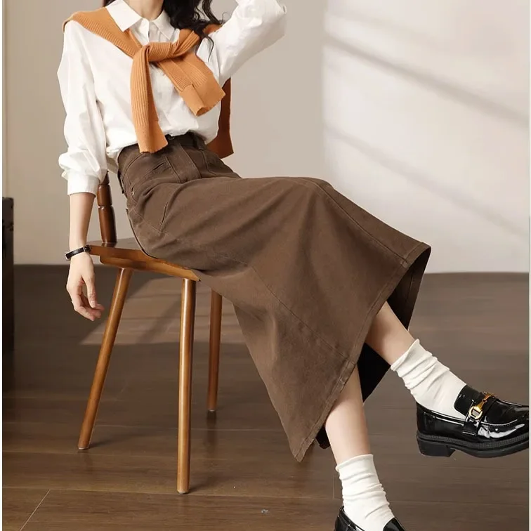 Womens Hosiery A-Line Nightdress - Coffee