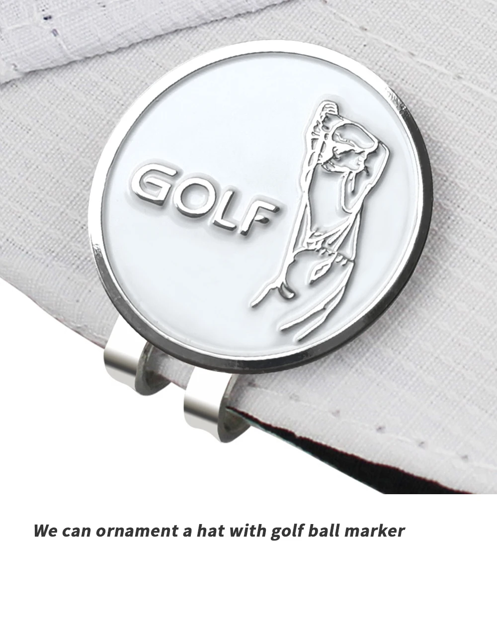 Description Picture 5 of itemGolf Ball Marker With Magnetic Hat Clip Humanoid Pattern Funny Great Golf Gifts Golf Accessories For Men Women Golfers Unique