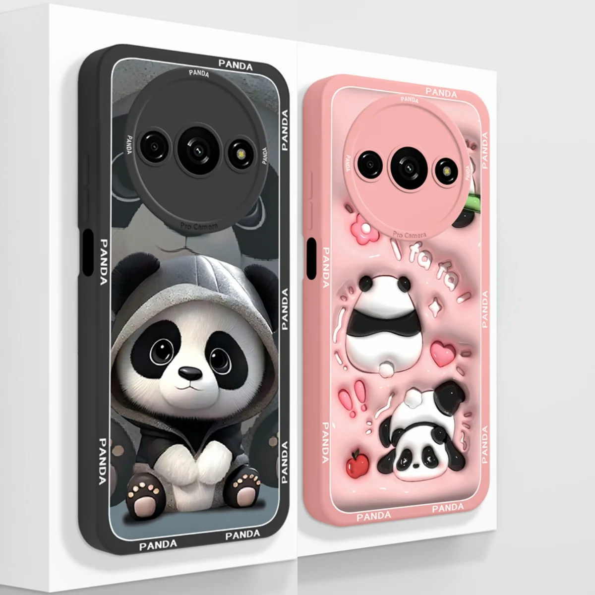 Panda Design Full Coverage Shockproof Liquid Silicone Bumper Case - Soft & Smooth Back Cover