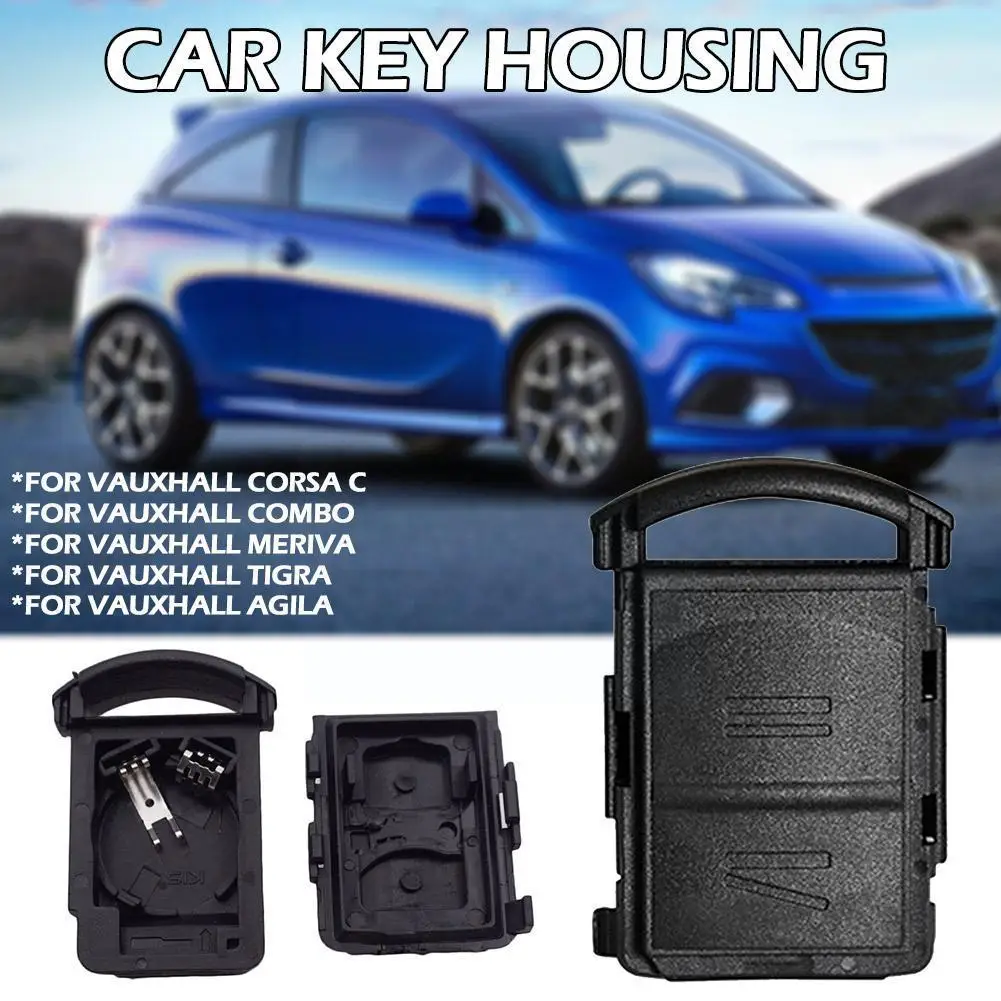 2 Button Remote Fob Cover For Vauxhall Opel Corsa C Meriva Combo Tigra Straight Car Remote Control H8c4