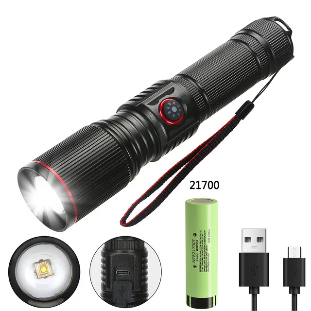 Lampe de poche laser rechargeable à zoom - Alibaba