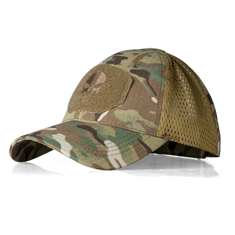 Skull Airsoft Baseball Cap Camo Hunting Sports