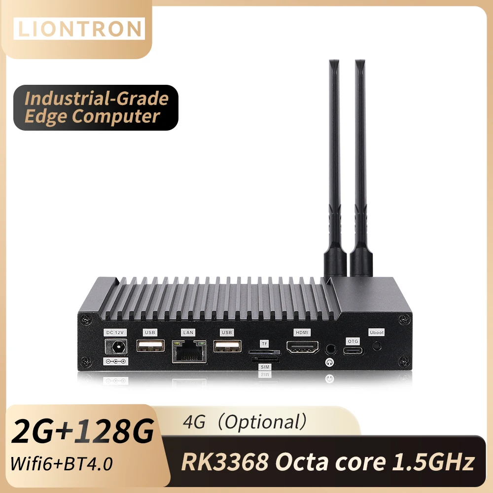 

Liontron Mini PC Fanless RockChip Octa Core CPU KEC-3368 Intelligent PC 1080P@60fps 4K PCIe RS232 Industrial Embedded Computer