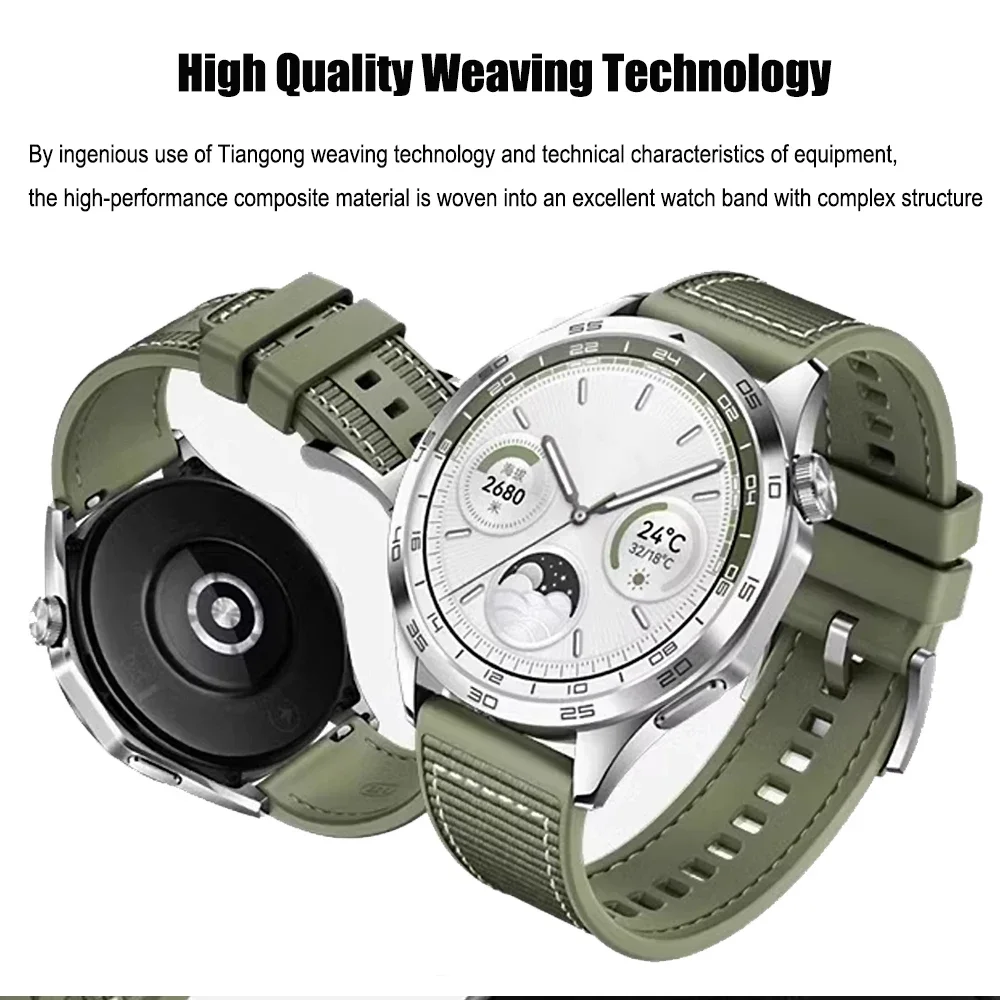 Enhanced Durable Nylon Sports Wristband Bracelet in Official 22mm Composite Material