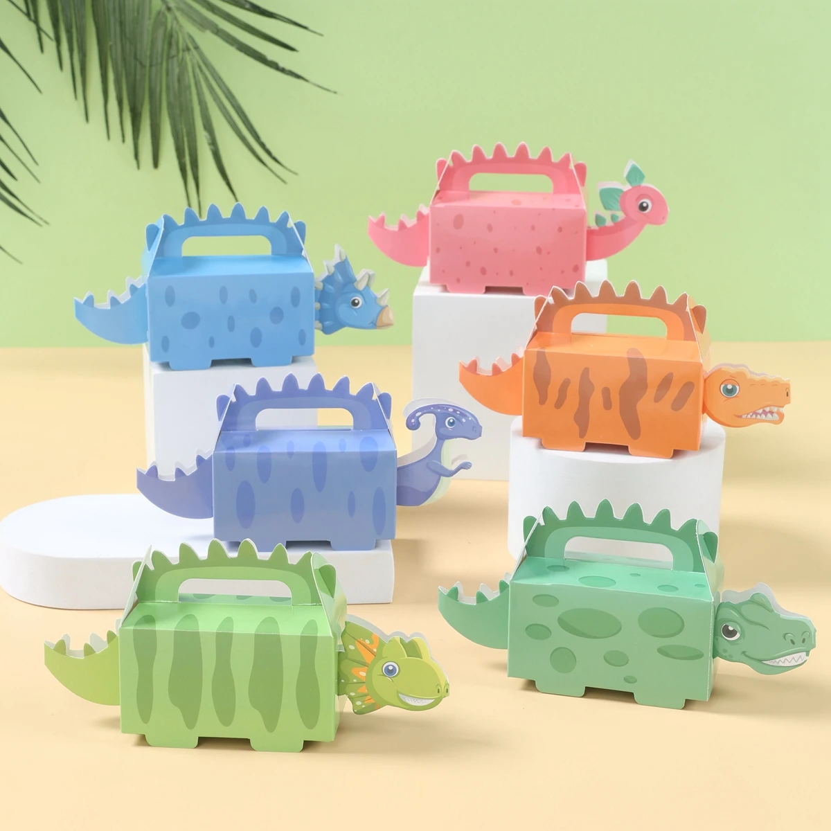 Dinosaurier Geschenkbox Jurassic World Roar Dino Geburtstag Party Dekoration Kind Gefälligkeiten Pralinenschachtel Dschungel Safari Babyparty Jungenbedarf – Detail 2