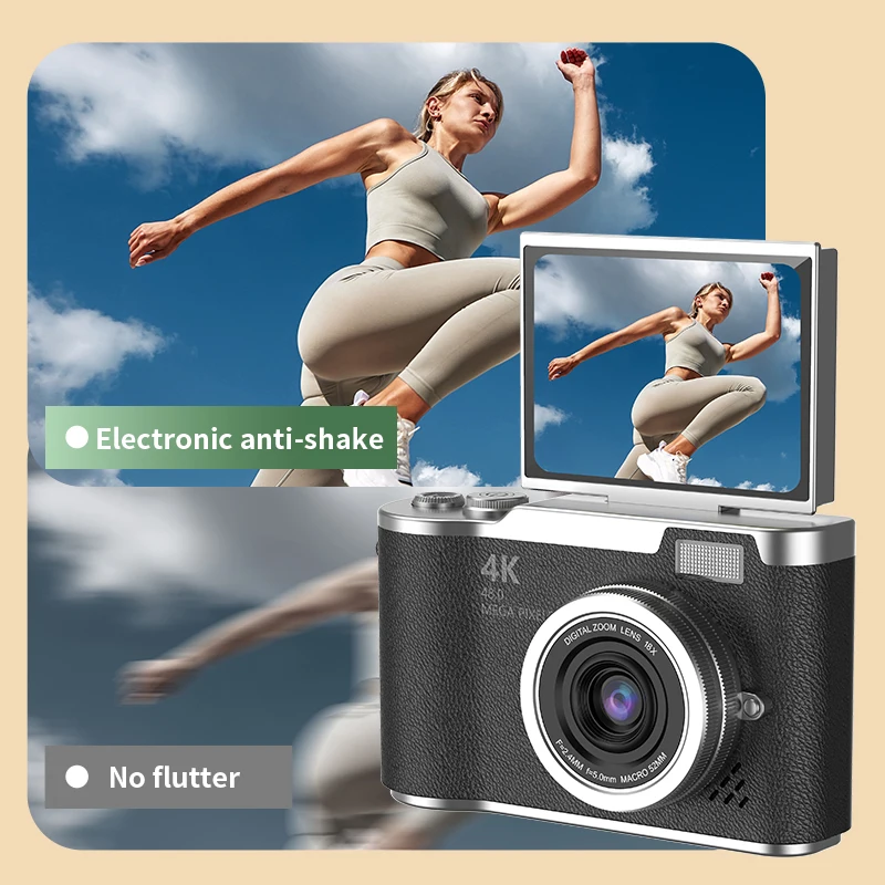 Digital Camera 4K 48MP For Kid Adult Beginners