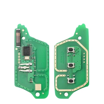 Chip Key per Renault 2/3 tasti - KEYYOU per Renault Scenic III Megane III Fluence 2009 2015 VA2 Blade Fob 2 3