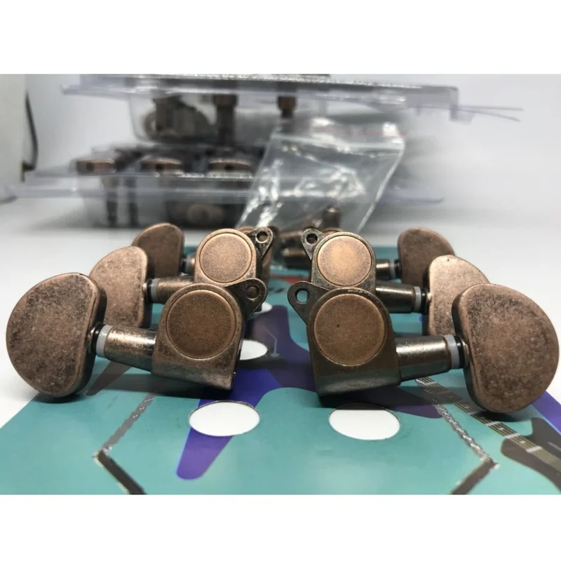 AntiqueBronzeGuitarLockingTunersTuningPegsBloqueiodecabeade