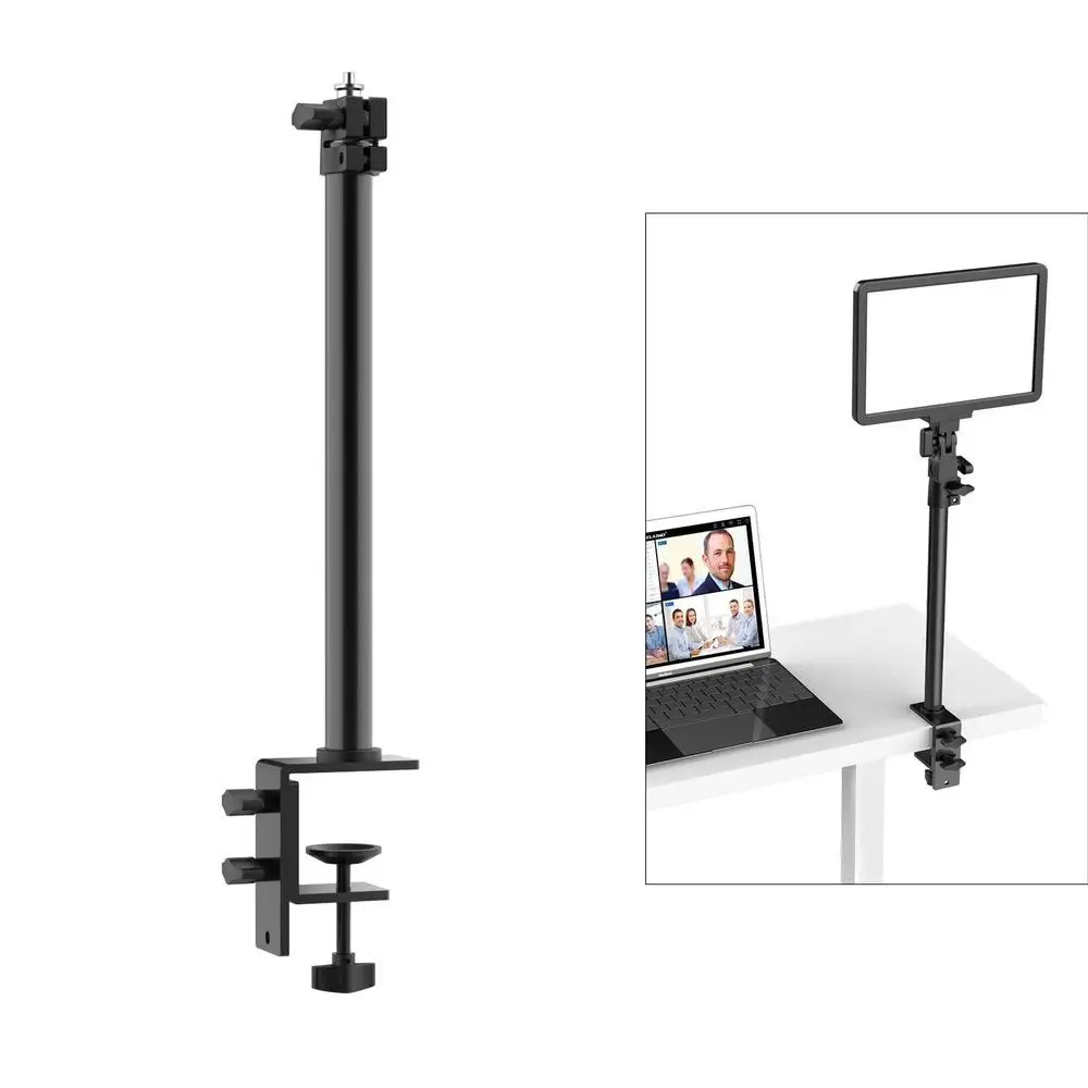 Extend C Tripod Clamp 30-52cm Desk Light Stand Holder with 1/4" Screw Mount for