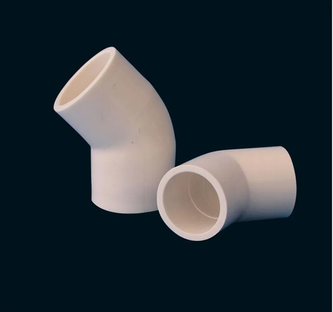 

20/25/32/40/50/63/75/90/110/160mm PVC Pipe 45 Degree Equal Elbow Fitting Connector Water Tank Joint Aquarium Supplies