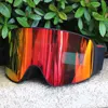 UV400 Magnetic Ski Goggles Double Layer Polarized Lens Skiing Anti-fog Snowboard Goggles for Men Women Ski Glasses Eyewear Set 6
