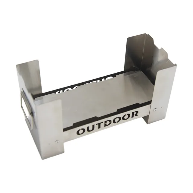 Kültéri Fűtési Kályha Tűzifa Kemping Hordozható Rozsdamentes Acél Összecsukható Máglya - Image 3