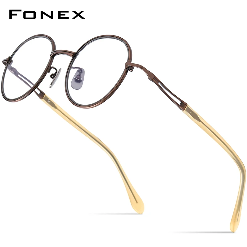 

Очки мужские и женские круглые из ацетата и титана