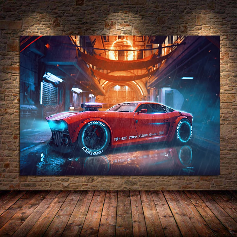 

Supercar Wall Art Pictures Future Concept Sportscar Modern Canvas Painting Posters Prints For Living Room Aesthetic Room Decor