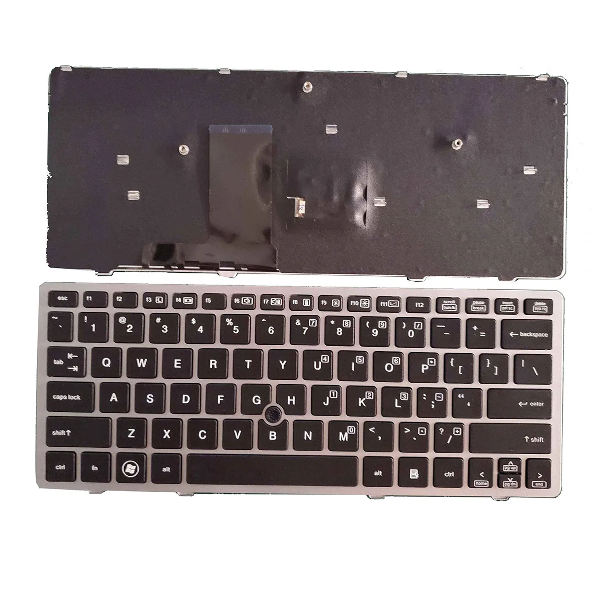 

Новая клавиатура для ноутбука EliteBook 2560 2560P 2570 2570P с серой рамкой и указателем мыши