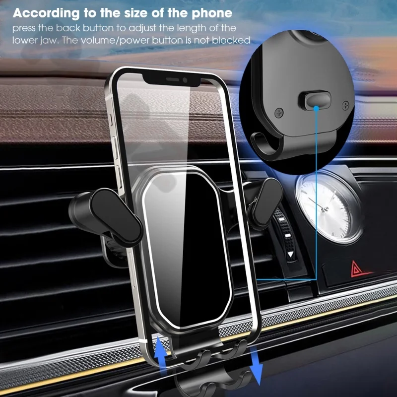 Universal Gravity Car Cell Phone Holder For Mazda 3 6 CX3 CX5 CX7 CX8 CX9 CX30 GPS Stand Air Vent Clip Mount Accessories