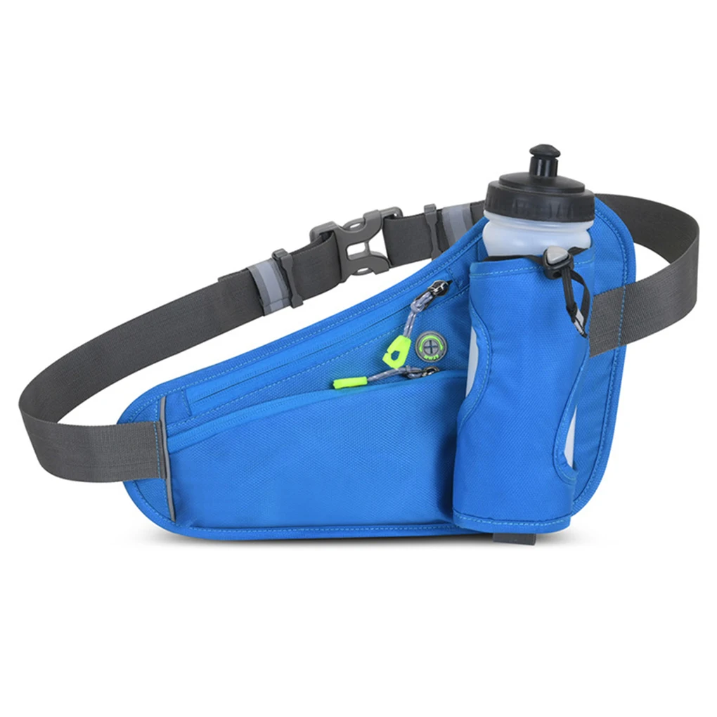 Sport Hydration Belt Bag Waterproof Adjustable Reflective Strap Breathable Cycling Shopping Water Bottle Holder 5