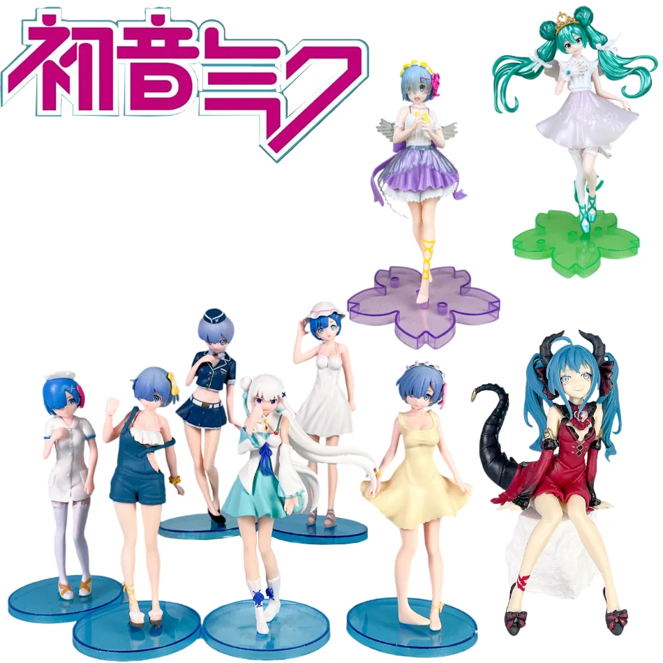 Hatsune Miku Anime Girl Desktop Decor Collectible Doll - Kawaii Vocaloid Statue and Gift