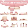 Kids Couch, Play Couch Sofa for Kids Imaginative Furniture Play Set for Creative Kids, Couch Sofa Foam Play Couch Indoor Outdoor 2