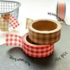 Korean Ins Retro Grid Decoration Adhesive Tape Planner Handbook DIY Scrapbooking Journal Collage Material Stickers 3