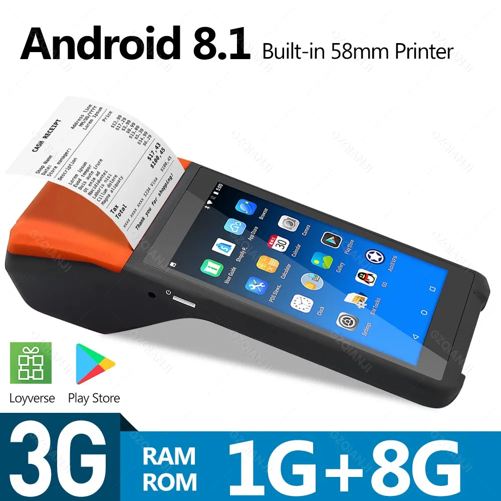 Wifi Printer New Thermal POS Receipt Printer With Android 12 Touch ...
