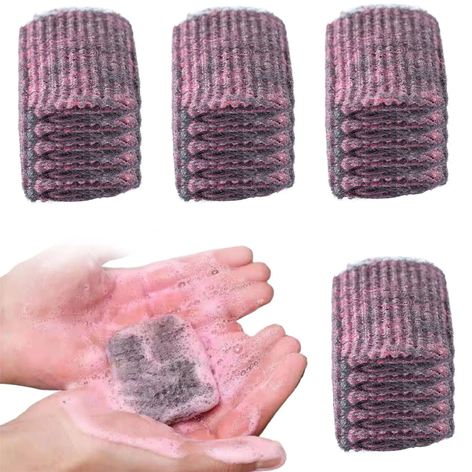 10/20pc Steel Wool Pads Easy Cleaning Steel Wool Reusable Dish Absorbent & Foam Soap Pads For Household Cleaning