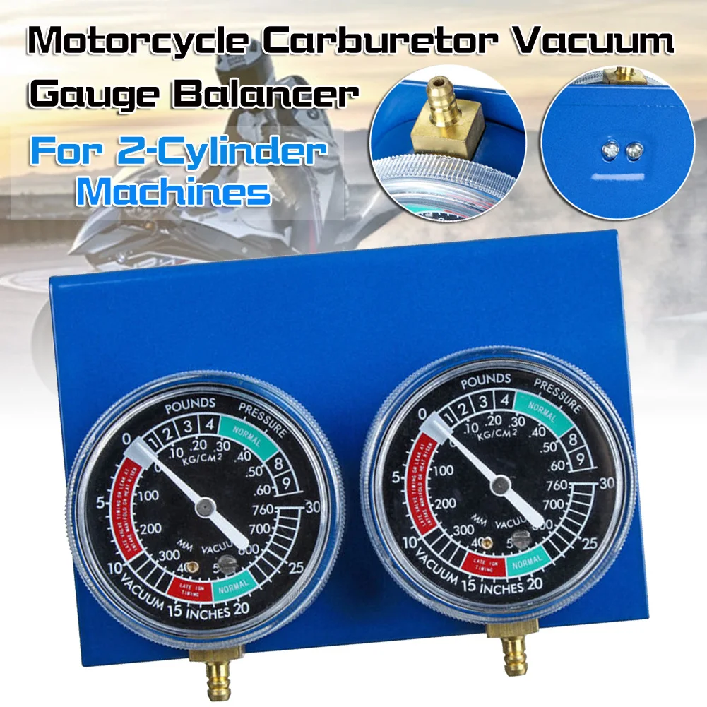 

2PCS Motorcycle Carburetor Vacuum Gauge Balancer Synchronizer Tool W/Hose Kit Brand New And High Quality
