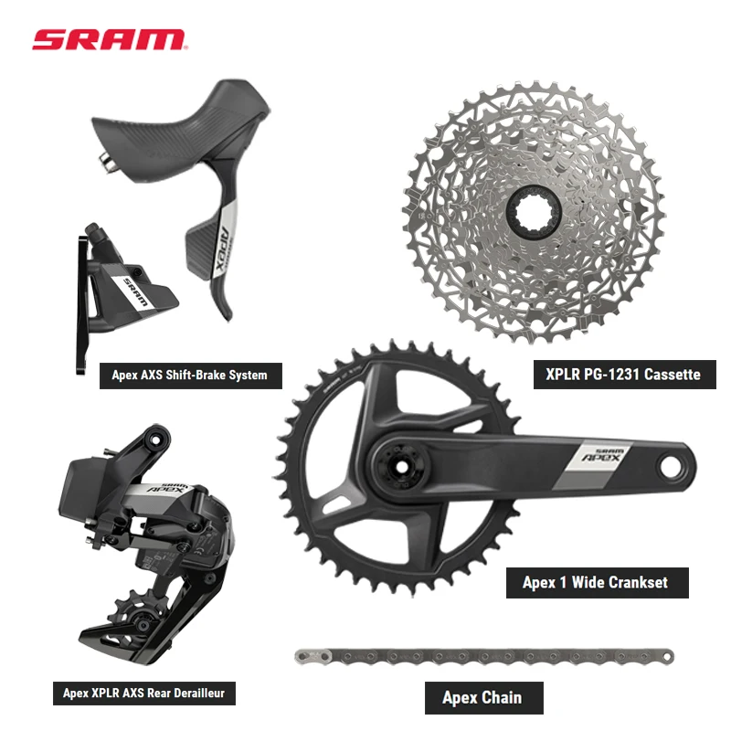 SRAM Apex AXS 12-Speed Wireless Groupset Hydraulic Disc Shift