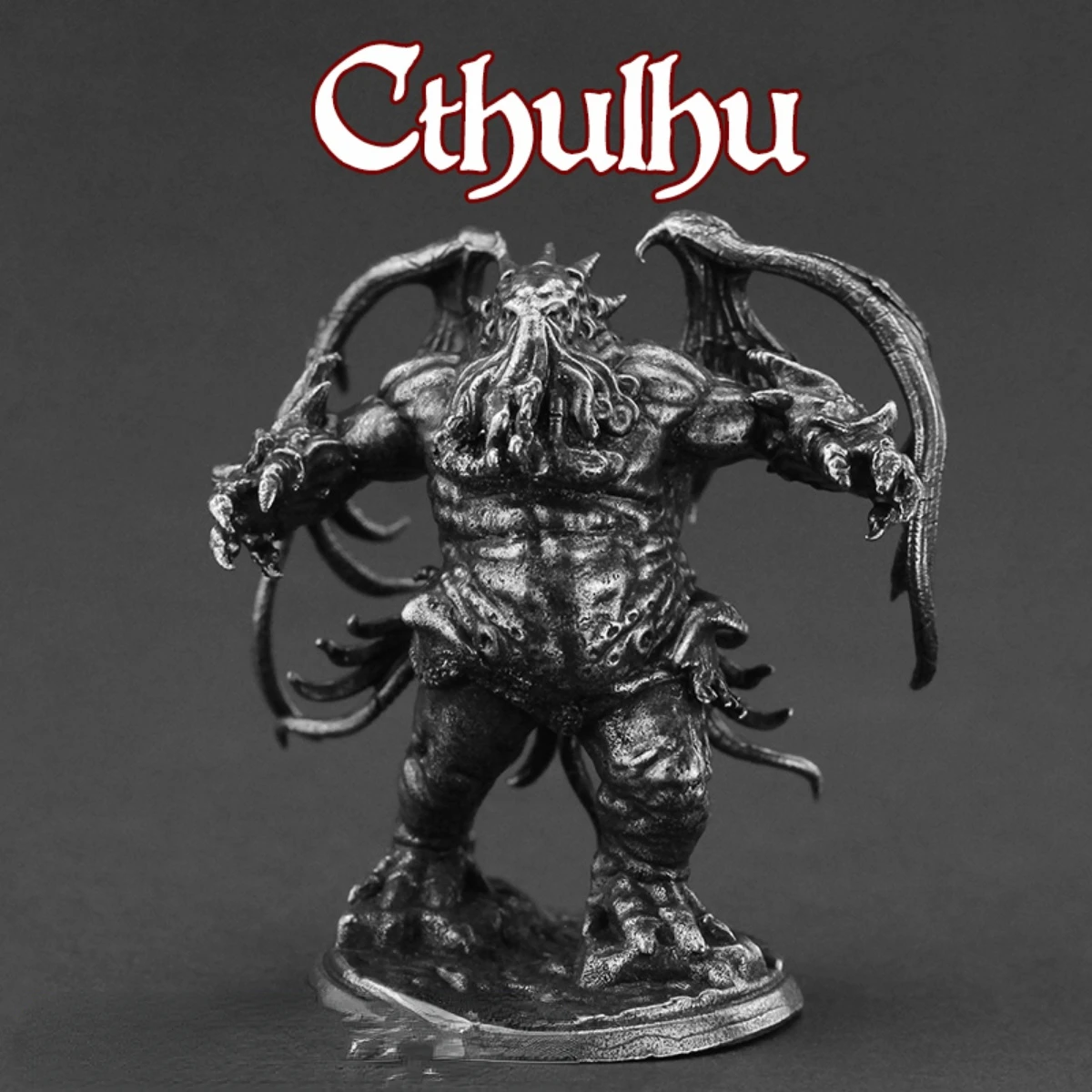 Modello In Ottone Bianco Great Cthulhu Figurine In Miniatura Metal God Of Sleeping Octopus Fighter Ornaments Statue Desktop War Game Toys