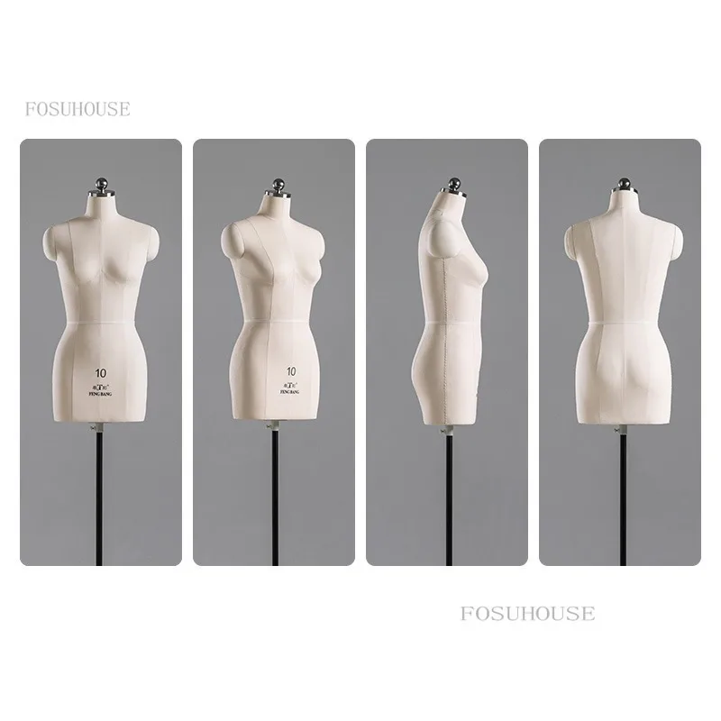 Maniquí de costura femenino para diseño de ropa, maniquí de sastre de  cuerpo superior, estante ajustable, modelo de Base de Metal, se puede  pinchar - AliExpress