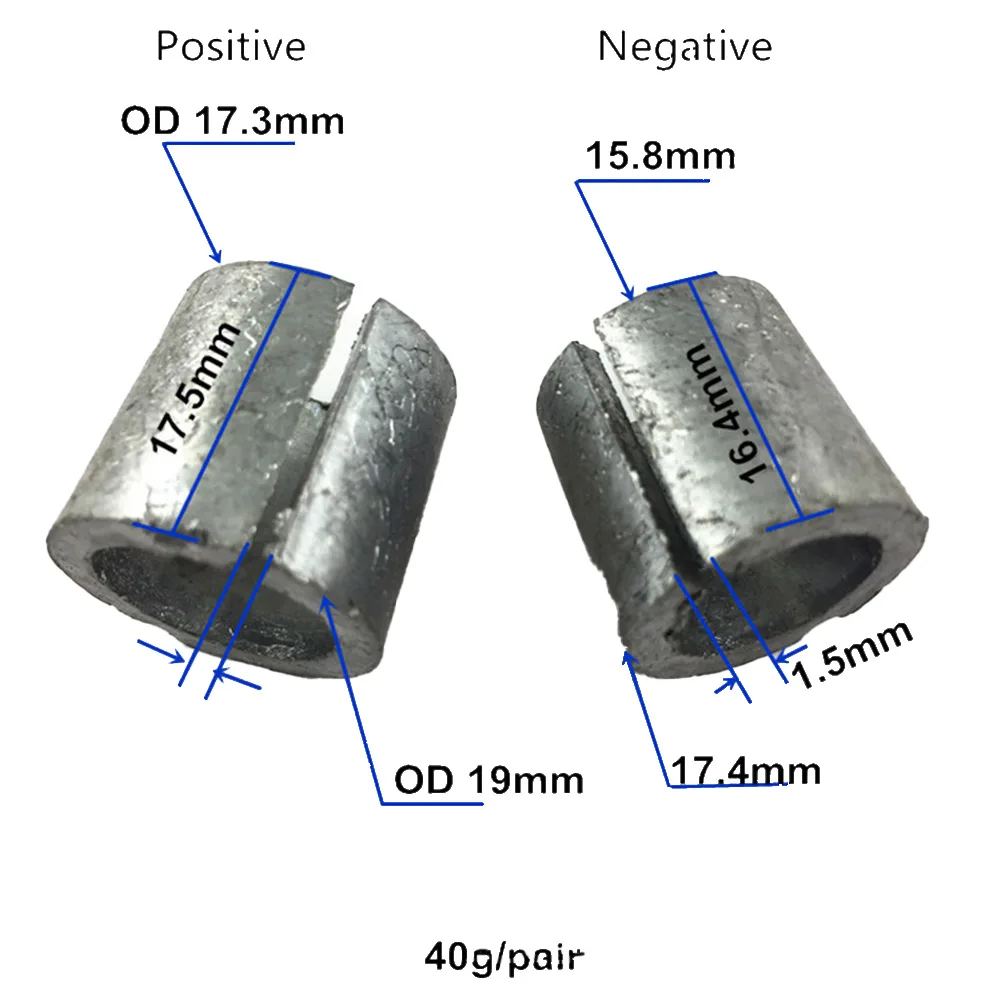 Durable Battery Post Adaptor Battery Post Adaptors Sleeves 18mm Replacement Positive Negative 18mm Post Length