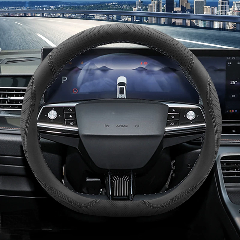 

Suitable For ROEWE RX5 I5 I6 RX8 RX3 ei5 ei6 350 Leather Hand-free Sewing Steering Wheel Cover Ultra Thin Version