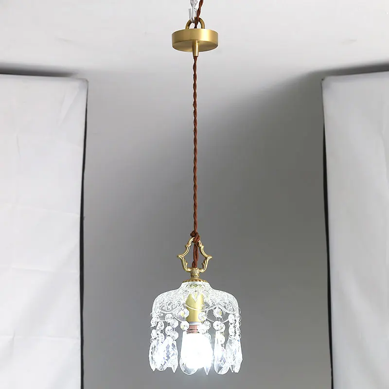 Modern Luxure Crystal Lamp Real Copper Led Ceiling Chandelier Nordic Living Room Haning Light Fixture Bedroom Angel Home Decor