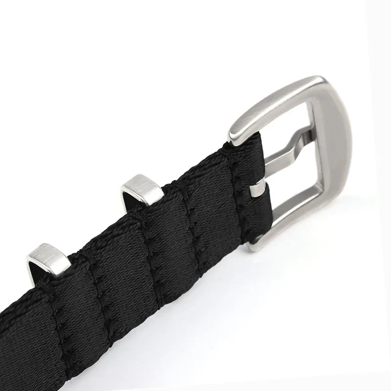 Durable Nylon Fabric Wristband with Stainless Steel Buckle - Available in Multiple Sizes