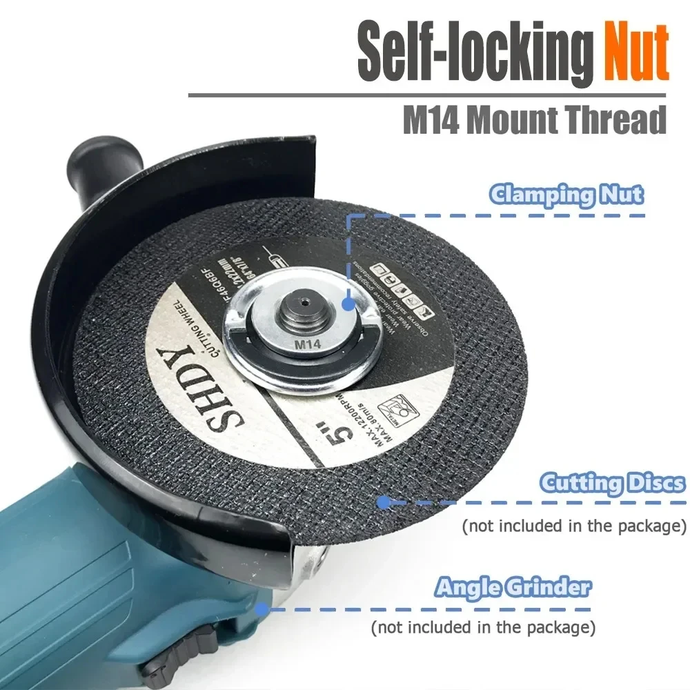 M14 Angle Grinder Platen Self-Locking Platen Grinder Threaded Angle Grinding Plate Quick Release Power Chuck Tool electric grinder angle grinder electric angle grinder