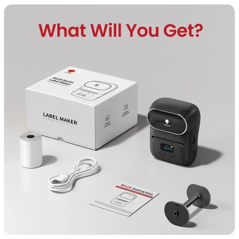 Phomemo M110 - Set Di Etichette Termiche Bluetooth, Etichettatrice