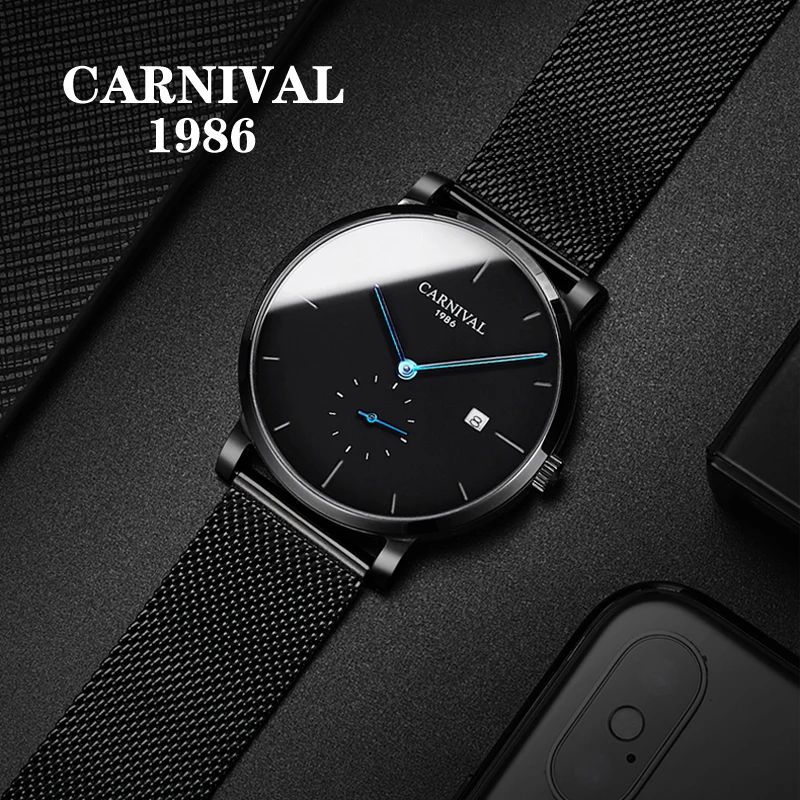 Automatic Watch Men Sapphire Waterproof Calendar Mechanical Watches