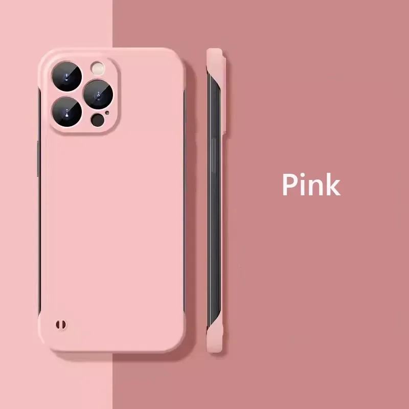thumbnail image 1 of Funda rígida mate delgada sin marco para iPhone 15 16 Pro Max 14Pro Plus 14 13 12 Pro Max 15Pro Funda a prueba de golpes, 1 of 5