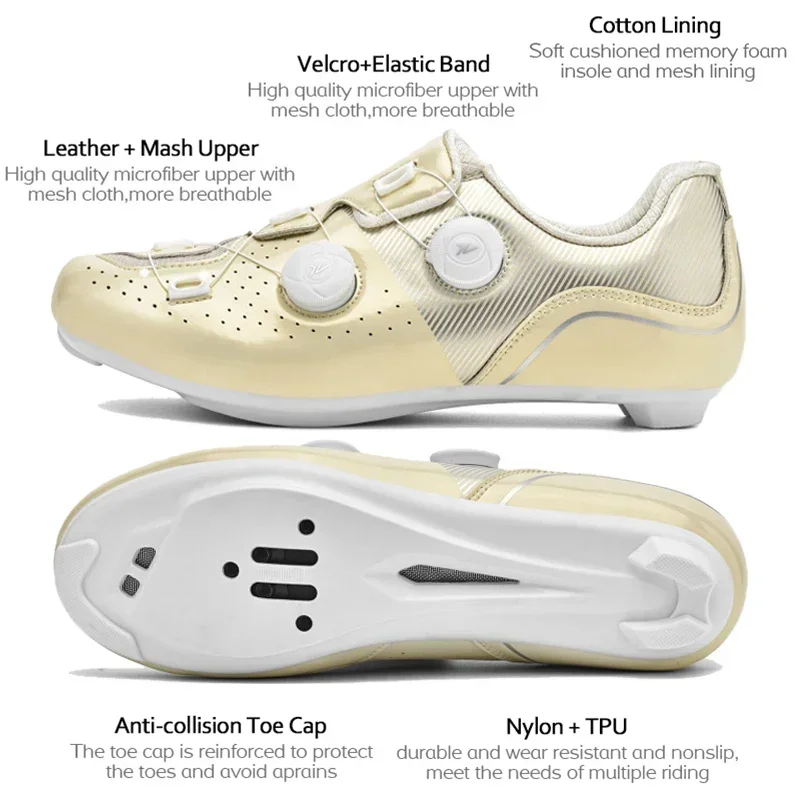 Professional Men Mtb Cycling Shoes Spd Self-Locking Bicycle Road Bike Shoes Big Size 48 Women Flat Mtb Cleats Biking Sneakers 3