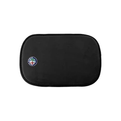 Luxurious Suede Car Armrest Pad Cushion & Protection Mat - 1pc (Black for Alfa)