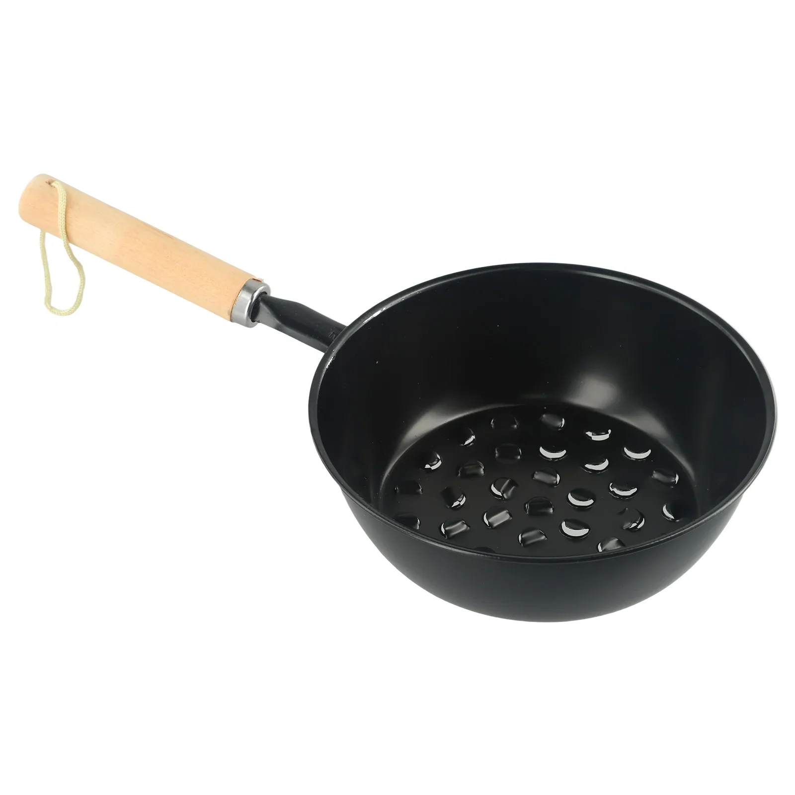 Charcoal Brazier Portable Outdoor Camping Barbecue Brazier Wooden Handle Fire Starter BBQ Grill Cooking Tools Charcoal Chimney