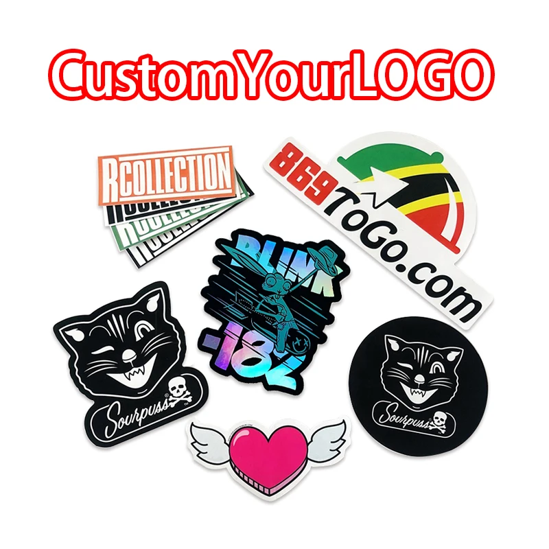 Custom Sticker for Small Business Vinyl Label Waterproof Sticker  Personalized Logo Sticker Maker Holographic Adhesive Sticker - AliExpress