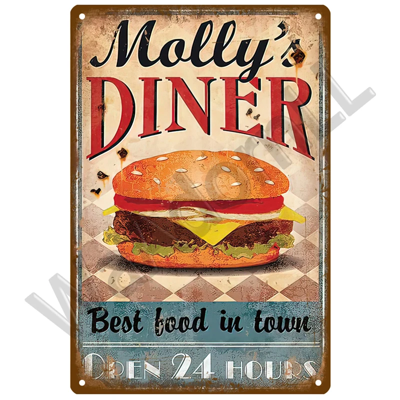 Lowbrow Affiche De Film En Métal Vintage Pour Pub, Club, Café