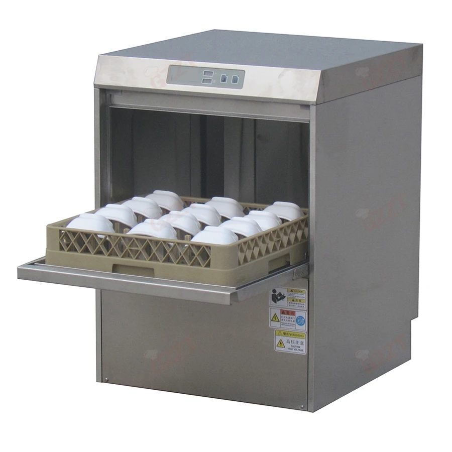 220v/380v Professional Fully Automatic Commercial Undercounter Dishwasher Stainless Steel Wine Glass Industrial Dishwasher 2