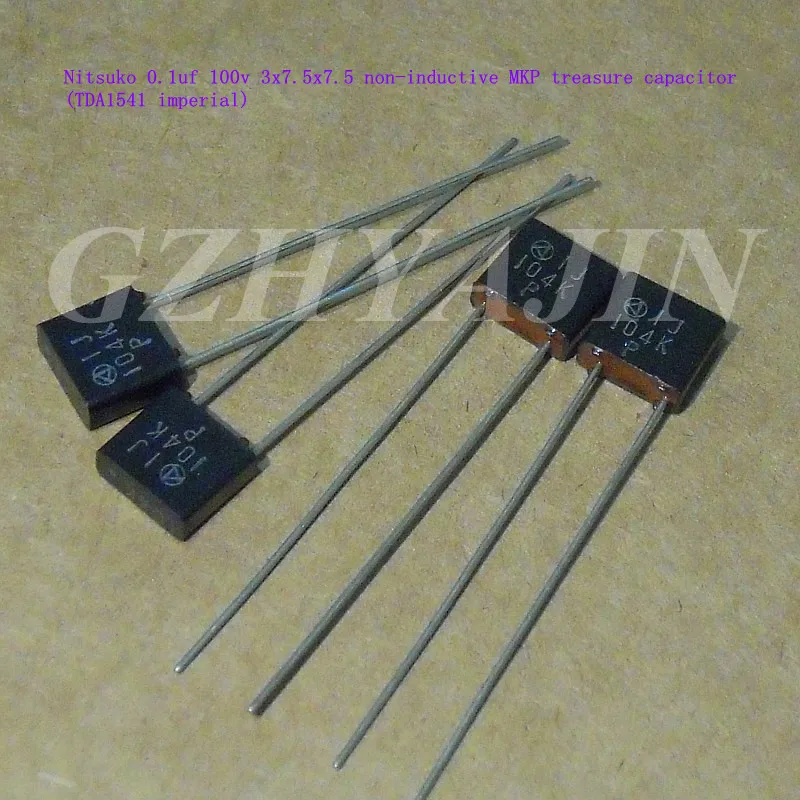 

Nitsuko 0,1 uf 100v 3x7,5x7,5 неиндуктивный конденсатор MKP (TDA1541 imperial)