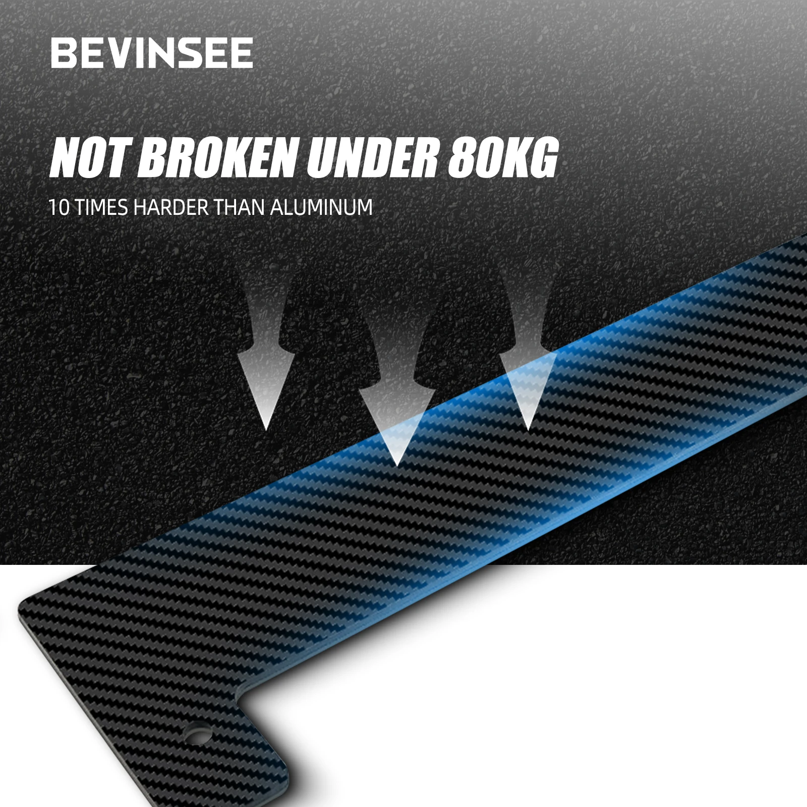 BEVINSEE Dry Carbon Fiber K Series Spark Plug Cover Insert for Honda Acura Accord Civic CRV K20 K24 Engine engine spark plug cover