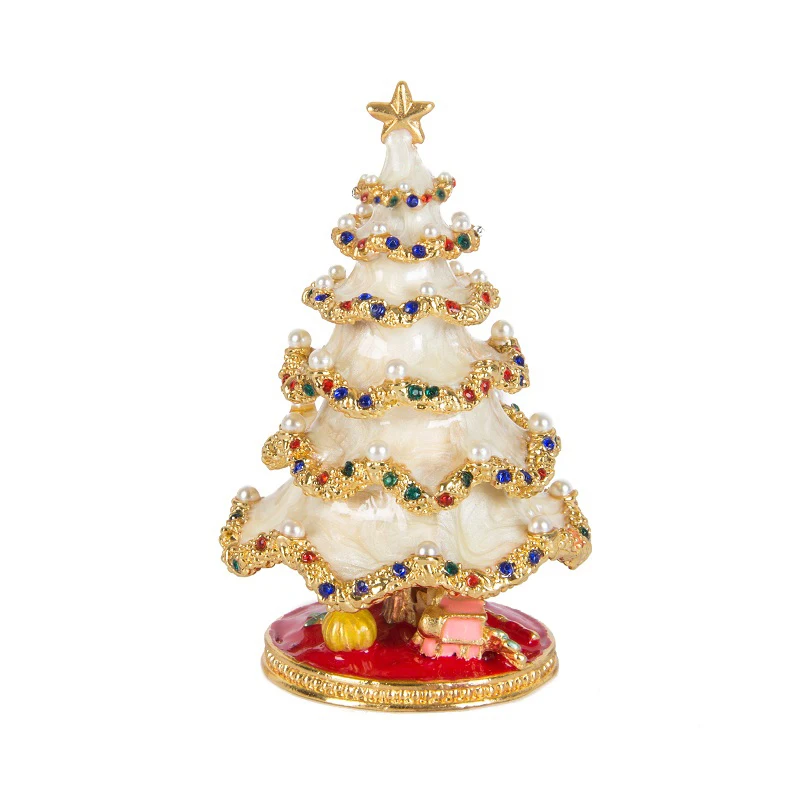 QIFU New Arrive Metal Green White Christmas Tree for Home Decoration Festival Gift